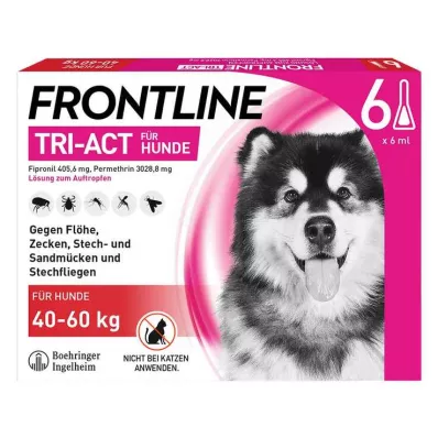 FRONTLINE Tri-Act otopina za driping za pse 40-60kg, 6 kom FRONTLINE Tri-Act otopina za driping za pse 40-60kg, 6 kom