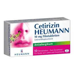 CETIRIZIN Heumann 10 mg filmom obložene tablete, 10 kom