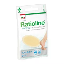 RATIOLINE protect blister flaster 4,2x6,8 cm, 5 kom