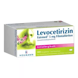 LEVOCETIRIZIN Fairmed 5 mg filmom obložene tablete, 100 kom