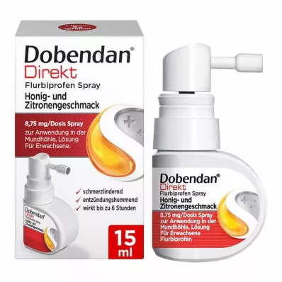 Dobendan® Direct Flurbiprofen sprej med &amp; okus limuna, 15 ml