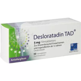 DESLORATADIN TAD 5 mg filmom obložene tablete, 50 kom