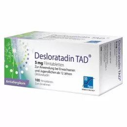 DESLORATADIN TAD 5 mg filmom obložene tablete, 100 kom