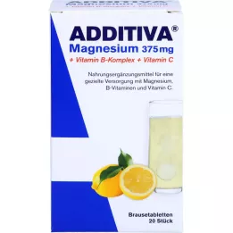 ADDITIVA Magnezij 375 mg+Vitamin B kompleks+Vit.C, 20X6 g