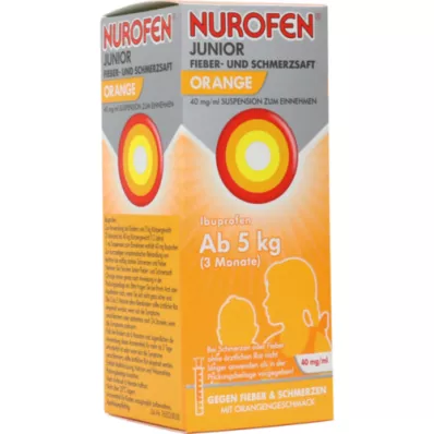 NUROFEN Junior vrućica i bol sok Oran.40 mg/ml, 100 ml