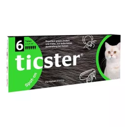 TICSTER Spot-on otopina za kapanje mačkama do 4 kg, 6X0,4 ml