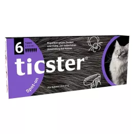 TICSTER Spot on otopina za kapanje mačkama 4-8 kg, 6X0,8 ml