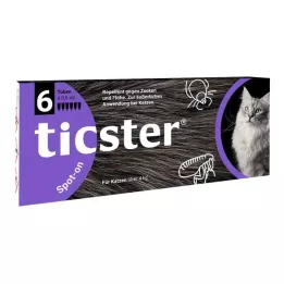 TICSTER Spot on otopina za kapanje mačkama 4-8 kg, 6X0,8 ml