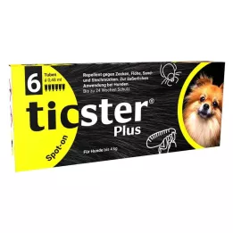 TICSTER Plus Spot on otopina za kapanje za pse do 4 kg, 6X0,48 ml