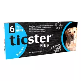 TICSTER Plus Spot on otopina za kapanje za pse preko 25 kg, 6X4,8 ml