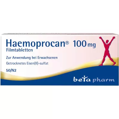 HAEMOPROCAN 100 mg filmom obložene tablete, 50 kom