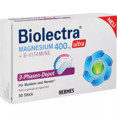 BIOLECTRA Magnezij 400 mg ultra 3-fazni depo, 30 kom