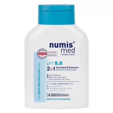 NUMIS med pH 5.5 2u1 gel za tuširanje &amp; šampon, 200 ml
