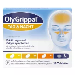 OLYGRIPPAL Dan &amp; Noć 500 mg/60 mg tablete, 16 kom