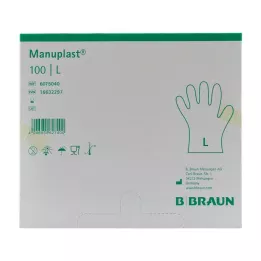 MANUPLAST Jednokratne rukavice PE veličina L, 100 kom