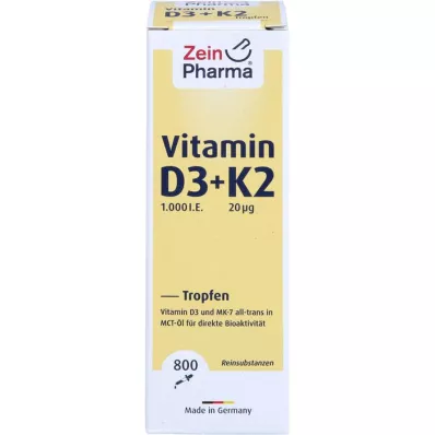 VITAMIN D3+K2 MK-7 kapi za oralnu primjenu u visokim dozama, 25 ml