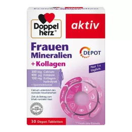DOPPELHERZ Ženski minerali + kolagen depo tableta, 30 kom