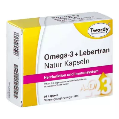 OMEGA-3+ulje jetre bakalara prirodne kapsule, 60 kom