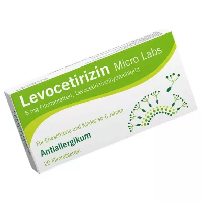 Levocetirizine Micro Labs 5 mg filmom obložene tablete, 20 kom