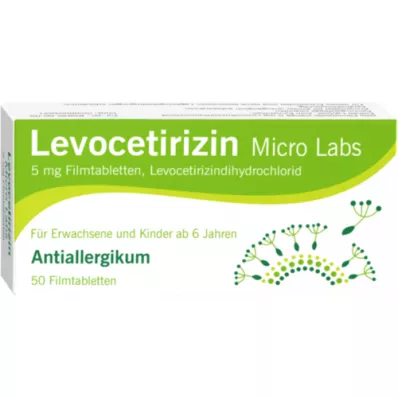 LEVOCETIRIZIN Micro Labs 5 mg filmom obložene tablete, 50 kom