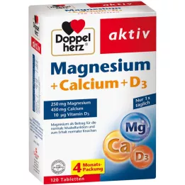 DOPPELHERZ Magnezij+Kalcij+D3 tablete, 120 kom