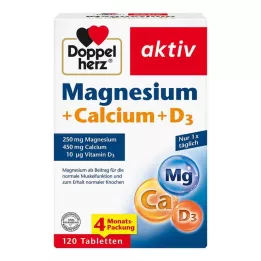 DOPPELHERZ Magnezij+Kalcij+D3 tablete, 120 kom
