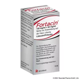 FORTACIN 150 mg/ml + 50 mg/ml sprej za kožu, 5 ml