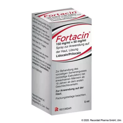 Fortacin 150 mg/ml + 50 mg/ml sprej za kožu, 5 ml