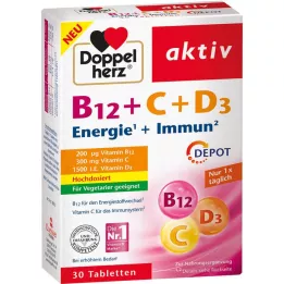 DOPPELHERZ B12+C+D3 depo aktivne tablete, 30 kom