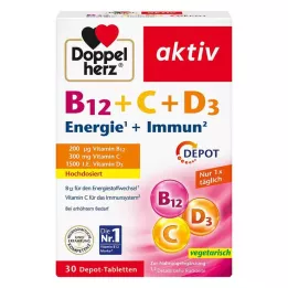 DOPPELHERZ B12+C+D3 depo aktivne tablete, 30 kom