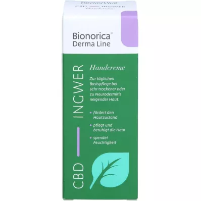 BIONORICA Derma Line Ginger-CBD Krema za ruke, 50 ml