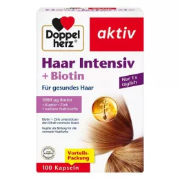 DOPPELHERZ Hair Intensive + Biotin kapsule, 100 kom