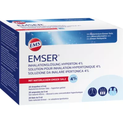 EMSER Inhalacijska otopina hipertonična 4%, 20X5 ml