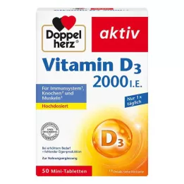 DOPPELHERZ Vitamin D3 2000 IU tablete, 50 kom