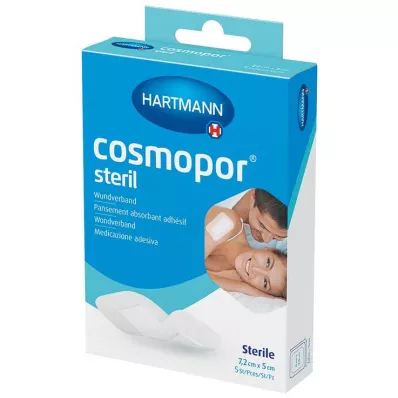 COSMOPOR sterilna obloga za rane 5x7,2 cm OTC, 5 kom