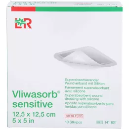 VLIWASORB osjetljiv 12,5x12,5 cm superabsorb.Wundv, 10 kom