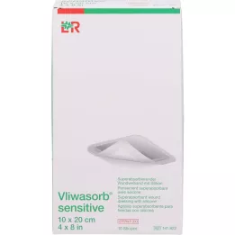 VLIWASORB Sensitiv 10x20 cm superupijajuća obloga za rane, 10 kom