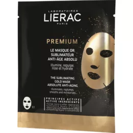 LIERAC Premium Perfecting Gold Sheet Mask, 1X20 ml