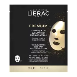 LIERAC Premium Perfecting Gold Sheet Mask, 1X20 ml