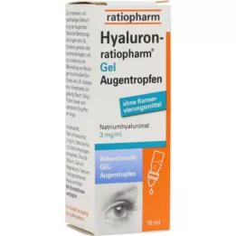 HYALURON-RATIOPHARM Gel kapi za oči, 10 ml