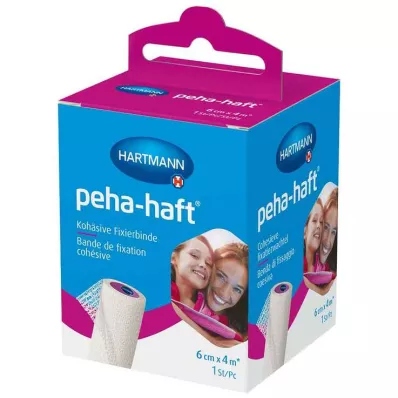peha-haft® kohezivni fiksirajući zavoj bez lateksa 6 cm x 4 m, 1 komad