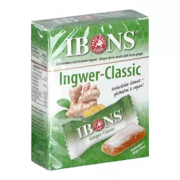 IBONS Ginger Classic Box bomboni za žvakanje, 60 g