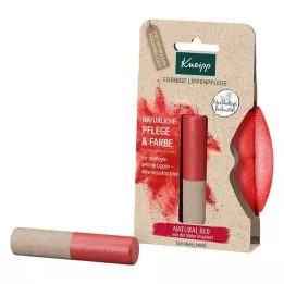 KNEIPP Njega za usne u boji prirodno crvena, 3,5 g