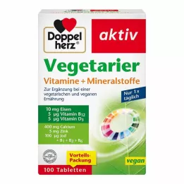 DOPPELHERZ Vegetarijanski vitamini + minerali aktivni, 100 kom