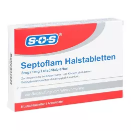 SEPTOFLAM Pastile za grlo, 8 kom