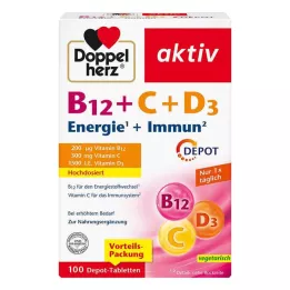 DOPPELHERZ B12+C+D3 depo aktivne tablete, 100 kom