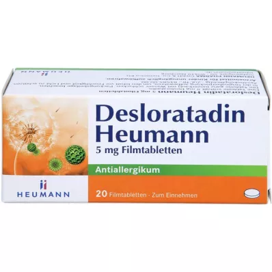 DESLORATADIN Heumann 5 mg filmom obložene tablete, 20 kom