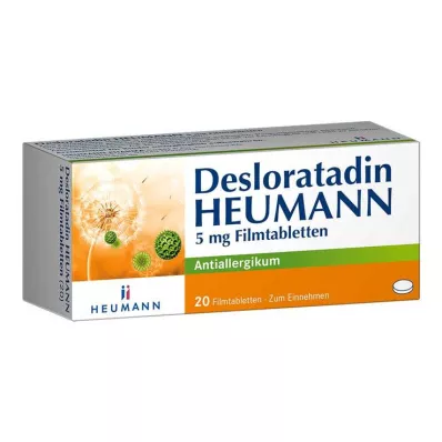 Desloratadine HEUMANN 5 mg filmom obložene tablete, 20 kom