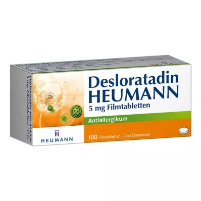Desloratadine HEUMANN 5 mg filmom obložene tablete, 100 kom