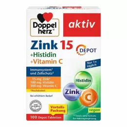 DOPPELHERZ Cink + histidin depo tablete active, 100 kom